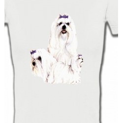 T-Shirts Races de chiens Maltais (C)