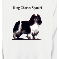 Sweatshirts Cavalier King Charles Cavalier King Charles Noir et Blanc (C)