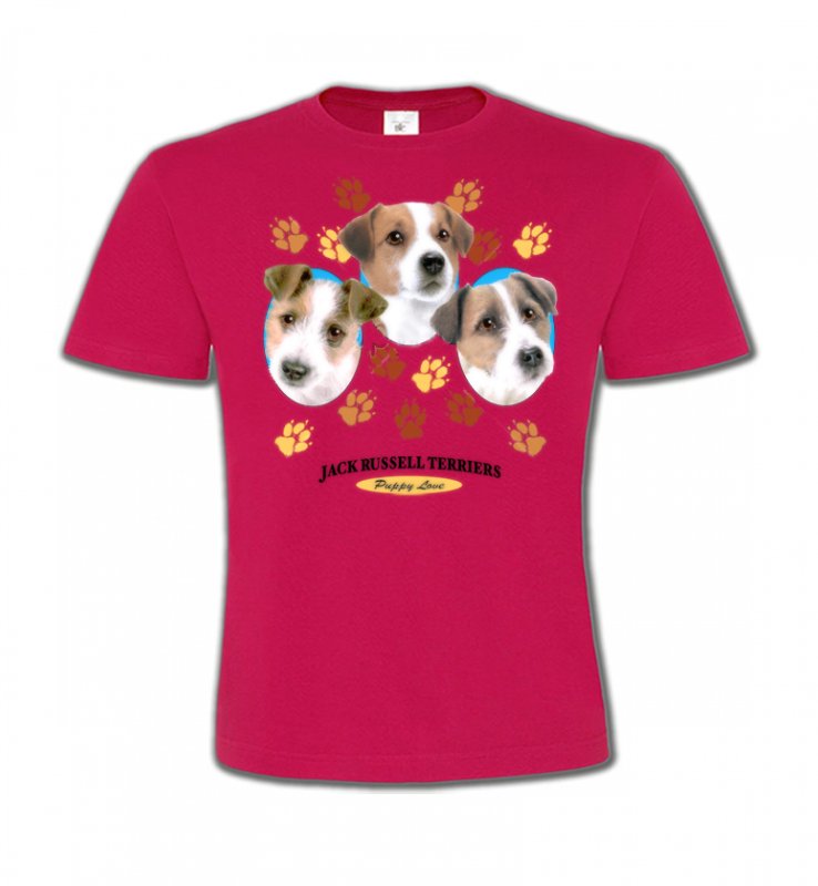 T-Shirts Col Rond Enfants Jack Russell Terrier Jack Russell Terrier Chiots  (N)