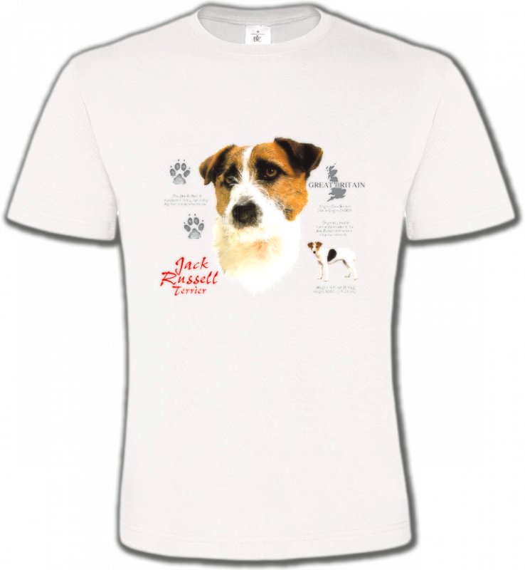 T-Shirts Col Rond Unisexe Jack Russell Terrier Jack Russell Terrier (C)
