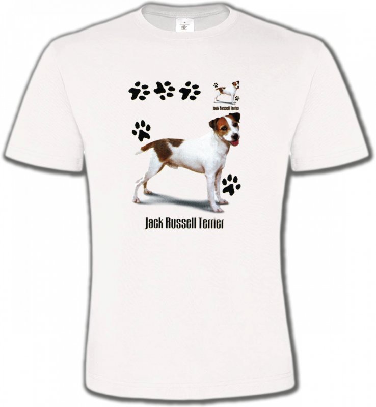 T-Shirts Col Rond Unisexe Jack Russell Terrier Jack Russell Terrier (D)