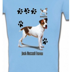 T-Shirts T-Shirts Col V Femmes Jack Russell Terrier (D)