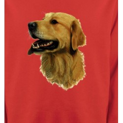 Sweatshirts Races de chiens Tête de Golden Retriever (KG)