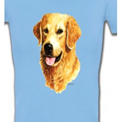 T-Shirts Races de chiens Tête de Golden Retriever (IBG)