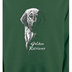 Sweatshirts Golden Retriever Golden Retriever Noir et Blanc  (HG)