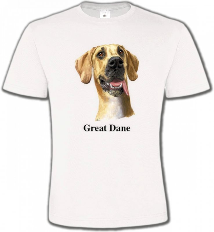 T-Shirts Col Rond Unisexe Dogue Allemand Dogue Allemand (G)