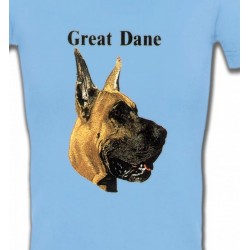 T-Shirts Races de chiens Tête de Dogue Allemand (E)