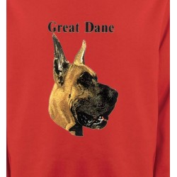 Sweatshirts Races de chiens Tête de Dogue Allemand (E)