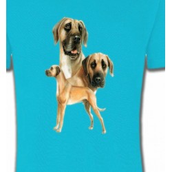 T-Shirts T-Shirts Col Rond Enfants Dogue Allemand (B)