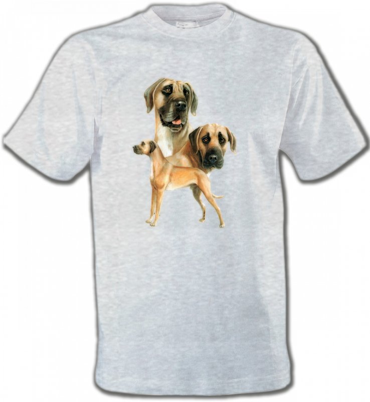 T-Shirts Col Rond Unisexe Dogue Allemand Dogue Allemand (B)