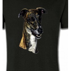 T-Shirts Greyhound Tête de Greyhound Lévrier(G)