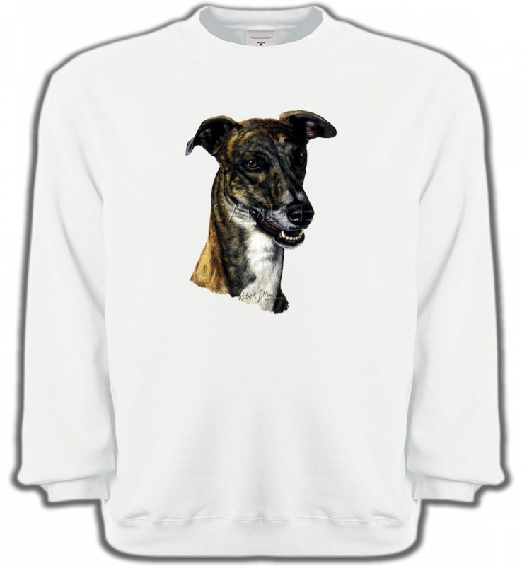 Sweatshirts Unisexe Greyhound Tête de Greyhound Lévrier(G)