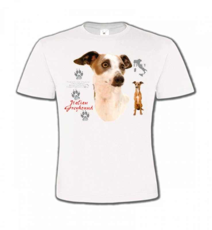 T-Shirts Col Rond Enfants Greyhound Lévrier Italien Greyhound (J)