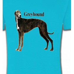 T-Shirts T-Shirts Col Rond Enfants Greyhound Lévrier (H)