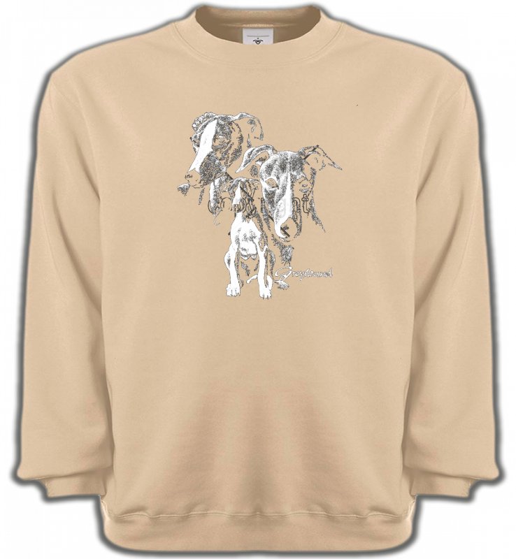 Sweatshirts Unisexe Greyhound Lévrier (E)