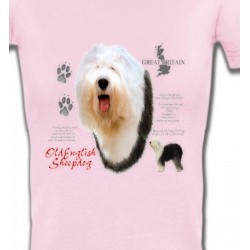 T-Shirts Races de chiens Bobtai Berger Anglaisl (C)