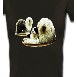 T-Shirts Races de chiens Famille Bobtail Berger Anglais (E)