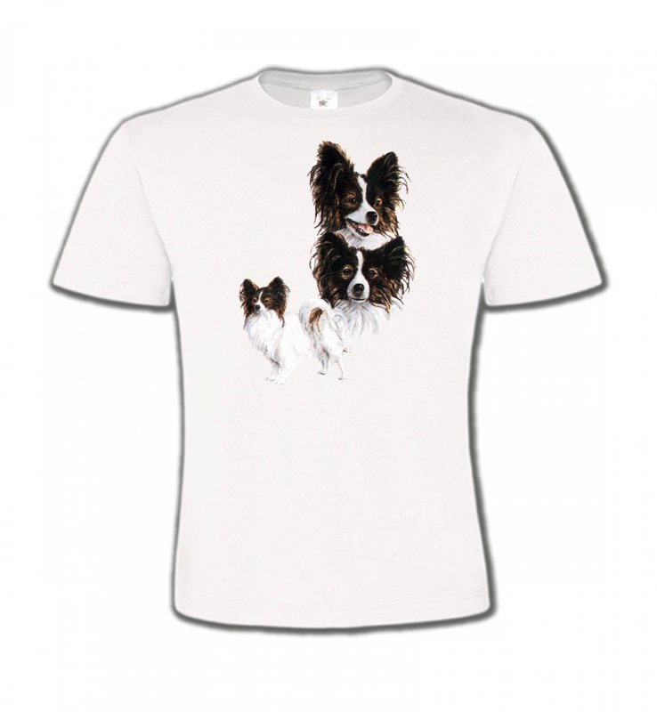 T-Shirts Col Rond Enfants Papillon Papillon (A)