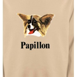 Sweatshirts Races de chiens Tête Papillon (B)