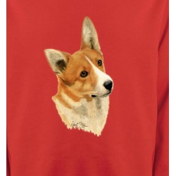 Sweatshirts Races de chiens Tête de Welsh Corgi (E)