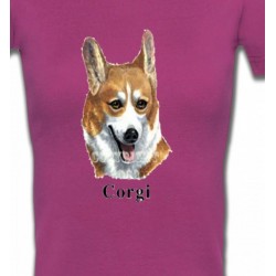 T-Shirts Races de chiens Tête de Welsh Corgi (B)
