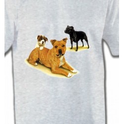 T-Shirts Staffordshire Bull terrier Famille Staffordshire (F)