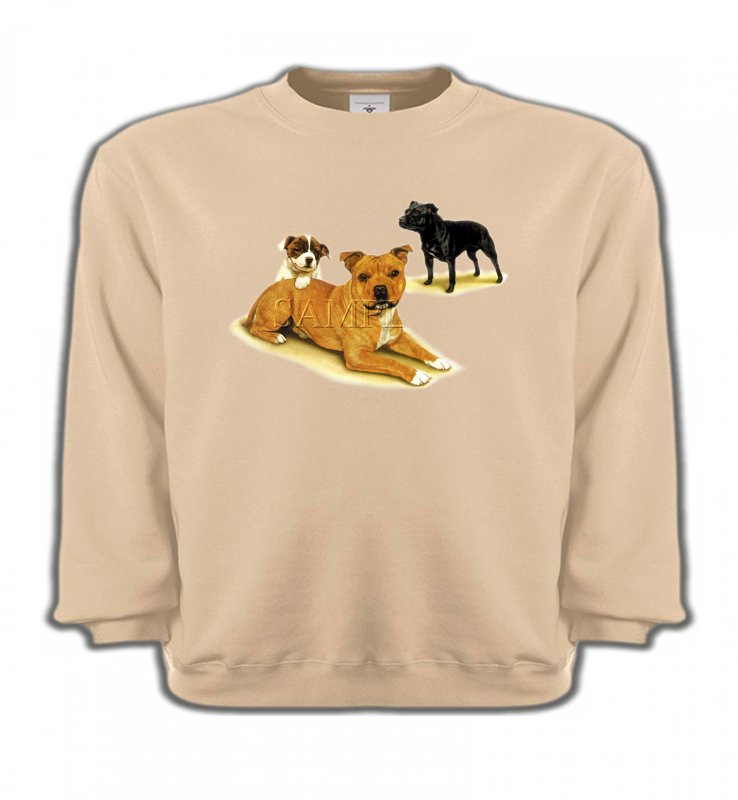 Sweatshirts Enfants Staffordshire Bull terrier Famille Staffordshire (F)