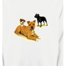 Sweatshirts Staffordshire Bull terrier Famille Staffordshire (F)