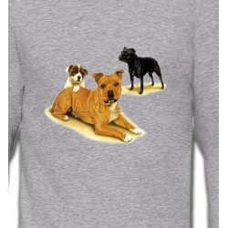 Sweatshirts Races de chiens Famille Staffordshire (F)