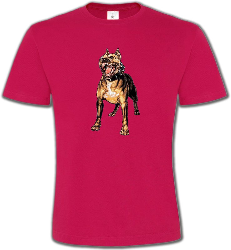 T-Shirts Col Rond Unisexe Staffordshire Bull terrier Bad Staffordshire (B)