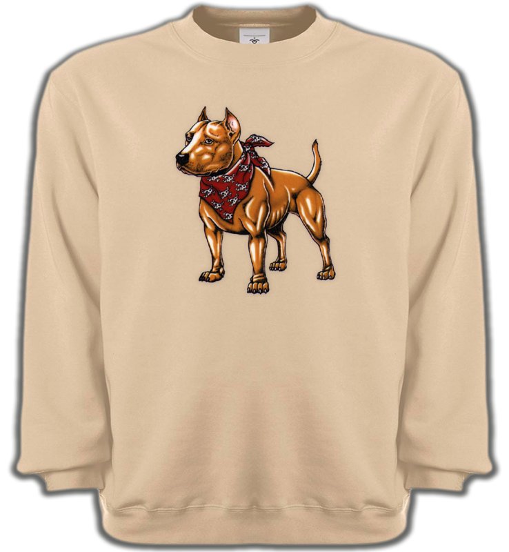 Sweatshirts Unisexe Staffordshire Bull terrier Fun Staffordshire (K)