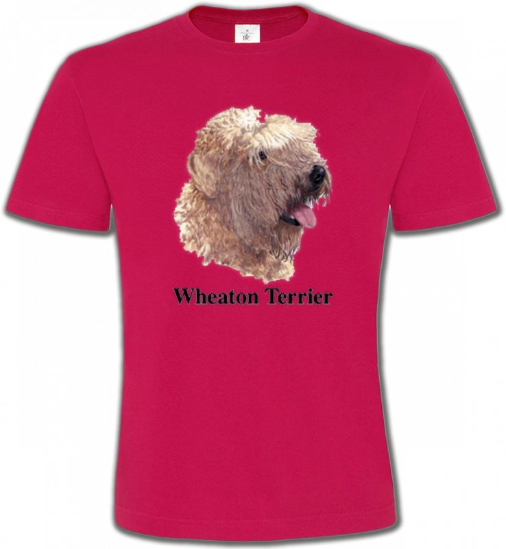 T-Shirts Col Rond Unisexe Wheaten Wheaten Terrier (J)
