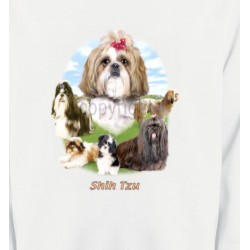 Sweatshirts Races de chiens Shih Tzu paysage  (B)