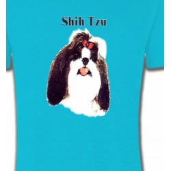 T-Shirts T-Shirts Col Rond Enfants Tête de Shih Tzu (D)