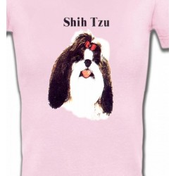 T-Shirts Shih Tzu Tête de Shih Tzu (D)
