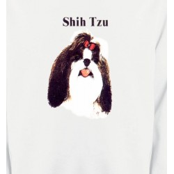 Sweatshirts Races de chiens Tête de Shih Tzu (D)