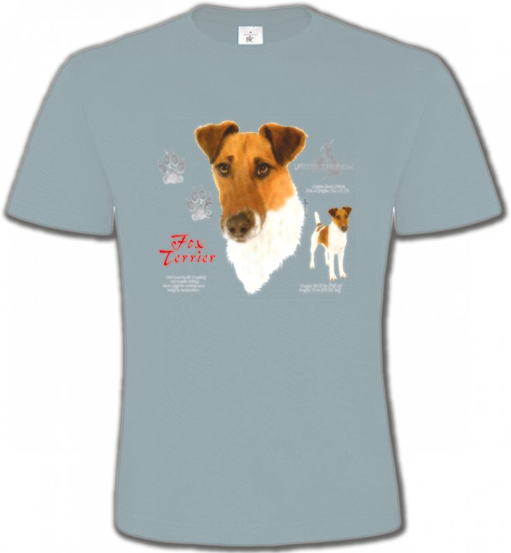 T-Shirts Col Rond Unisexe Fox Terrier Fox Terrier (E)