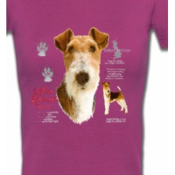 T-Shirts T-Shirts Col V Femmes Fox Terrier (B)