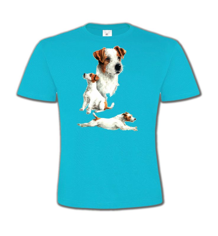 T-Shirts Col Rond Enfants Fox Terrier Fox Terrier Chiot