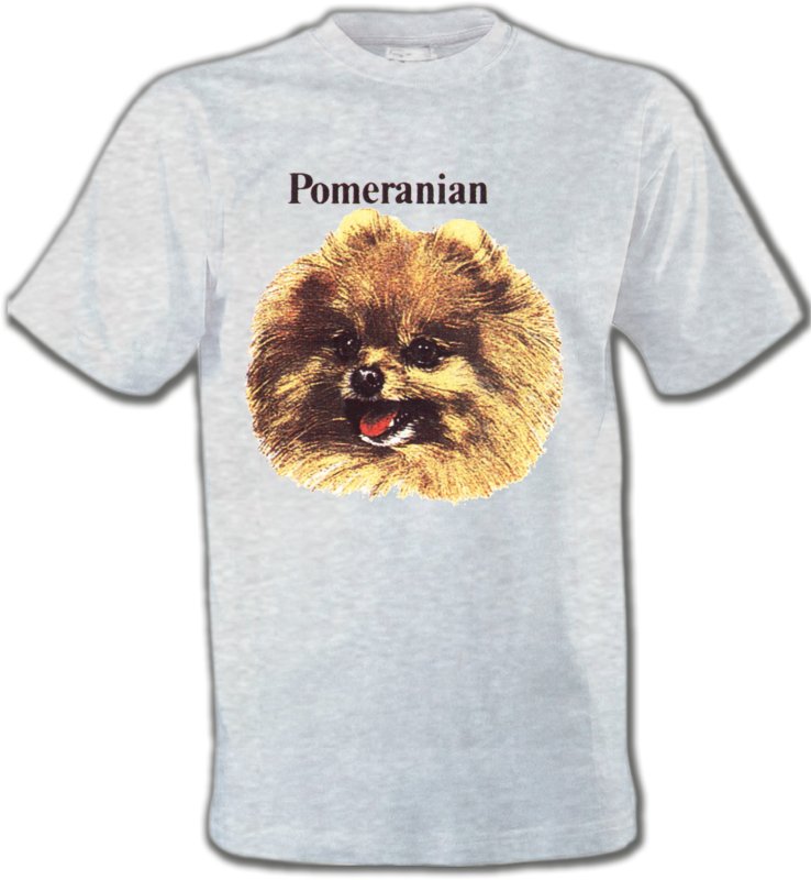 T-Shirts Col Rond Unisexe Spitz Poméranien Spitz Poméranien (B)