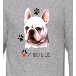 Sweatshirts Races de chiens Bulldog Français (AF)