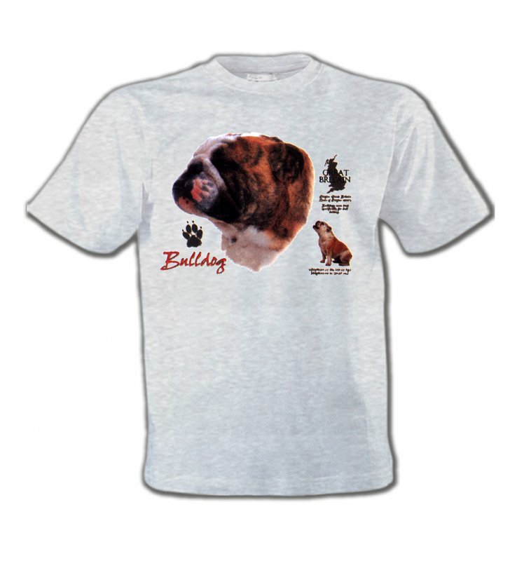 T-Shirts Col Rond Enfants Bulldog Bulldog Anglais (B)