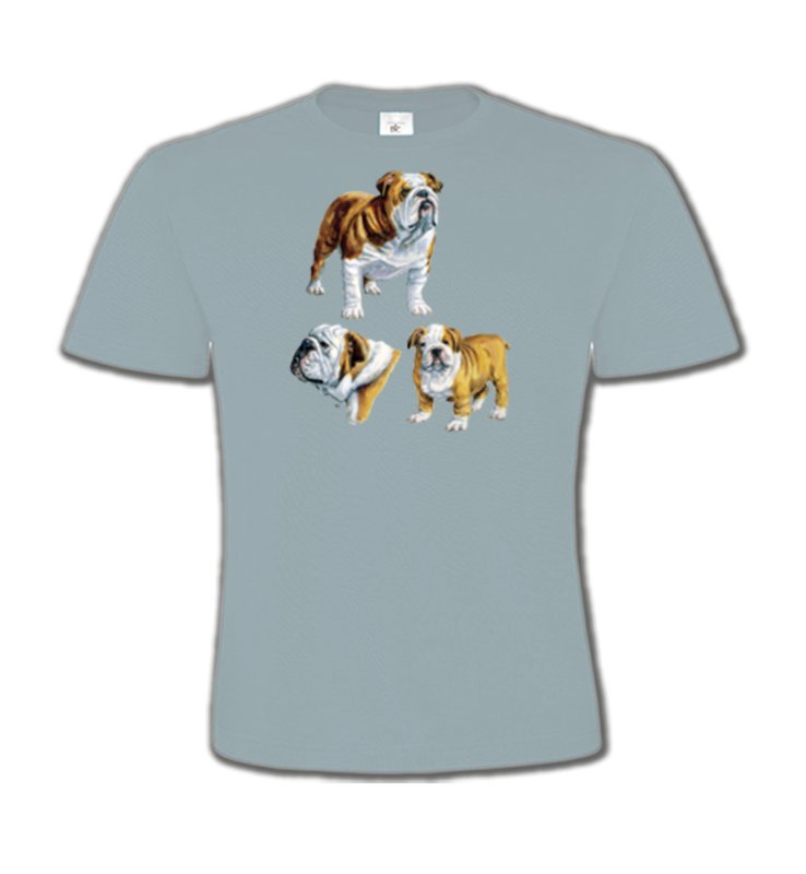 T-Shirts Col Rond Enfants Bulldog Bulldog Anglais (C)