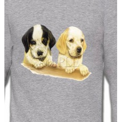 Sweatshirts Races de chiens Deux chiots