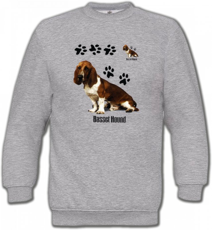 Sweatshirts Unisexe Basset hound Basset Hound (B)