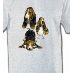 T-Shirts Races de chiens Basset Hound (A)