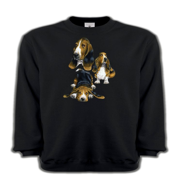 Sweatshirts Enfants Basset hound Basset Hound (A)
