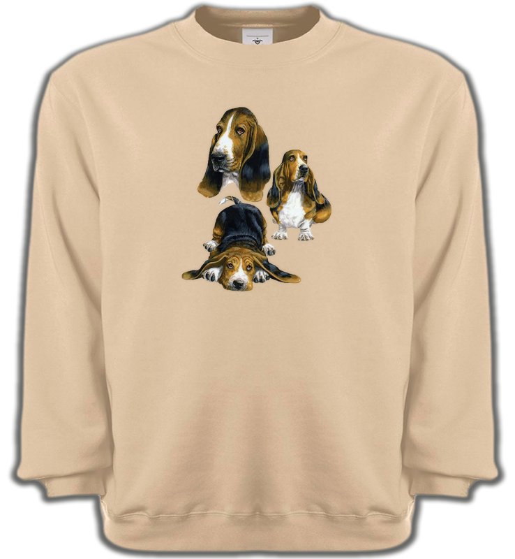 Sweatshirts Unisexe Basset hound Basset Hound (A)