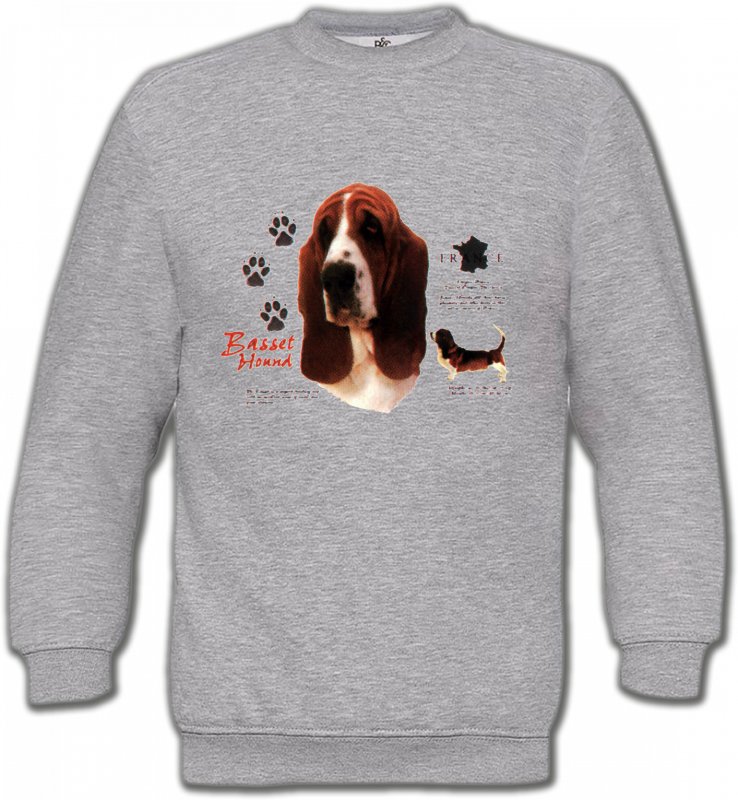 Sweatshirts Unisexe Basset hound Basset Hound (C)