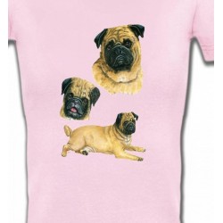 T-Shirts Races de chiens Carlin Pug (A)